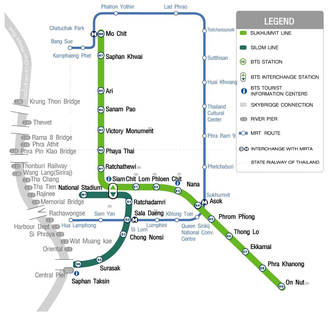 bkk skytrain வரைபடம்