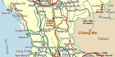 வரைபடம் பாங்காக் நெடுஞ்சாலை