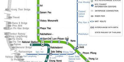 Bkk skytrain வரைபடம்
