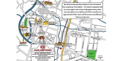 ஹுவா lamphong ரயில் நிலையம் வரைபடம்